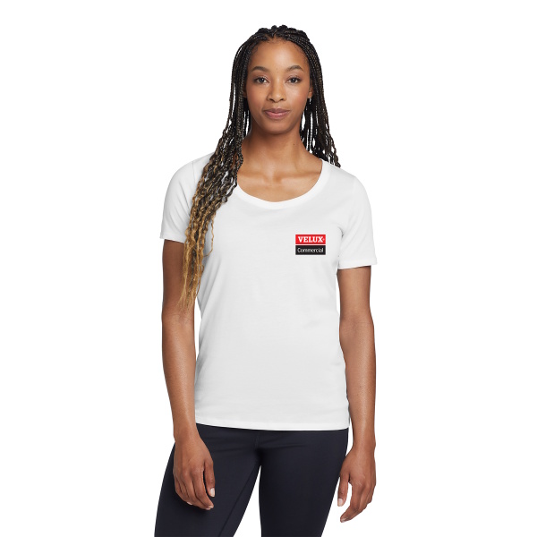 Nike Ladies Dri-FIT Cotton/Poly Scoop Neck Tee